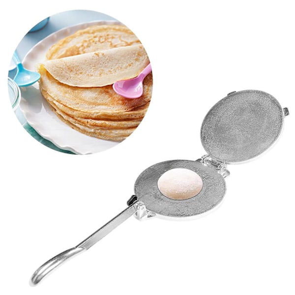 8-tommers Multifunksjonell Kake Pai Presse i Aluminium Manuell Tortilla Deigpresse Kjøkkentilbehør