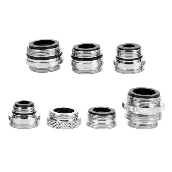 7st Kranadapter Kit Mässing Luftare Adapter Set Kranadapter för Trädgårdsslang