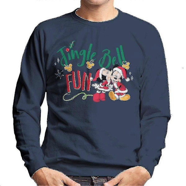 Disney Jule Bundter Af Julehygge Dame Sweatshirt Navy Blue XX-Large