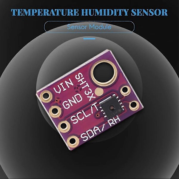 Sht31 Temperatur Sht31-d Fuktighetssensor Modul Mikrokontroller Iic I2c Breakout Vær 3v 5v Com