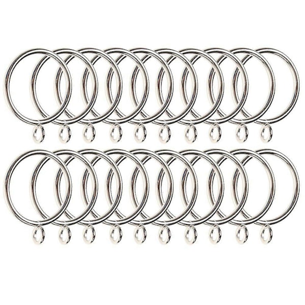 80 stk. gardinringe, 38 mm indvendig diameter jern gardinringe hængende ringe til gardiner og stænger