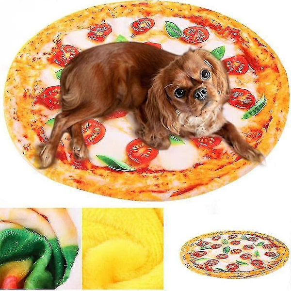 Lemmikin Pizza Sänky Matto Peitto Koiran Kissan Sänky Peitto Pehmeä Mukava Lemmikin Pehmo Matto Peitto Mat M-53cm