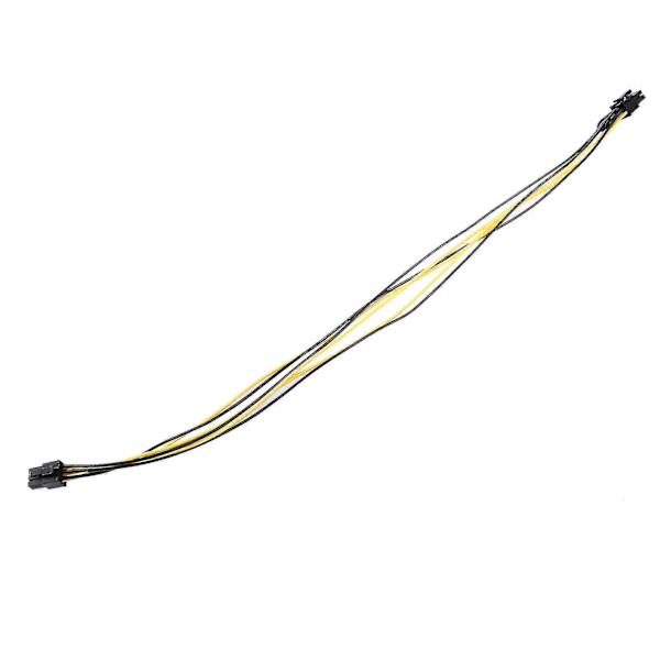 12 kpl 6-nastainen PCI-e - 8-nastainen (6+2) PCI-e (uros-uros) GPU-virtajohto 50cm näytönohjaimille louhintaan S
