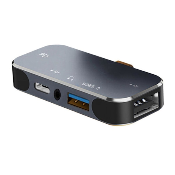 Type C Hub 4 In 1 -sovitin Laturi Usb3.0 Laajennin Pd Pikalataus Usb Tietokonejakaja PC:lle Kannettavalle