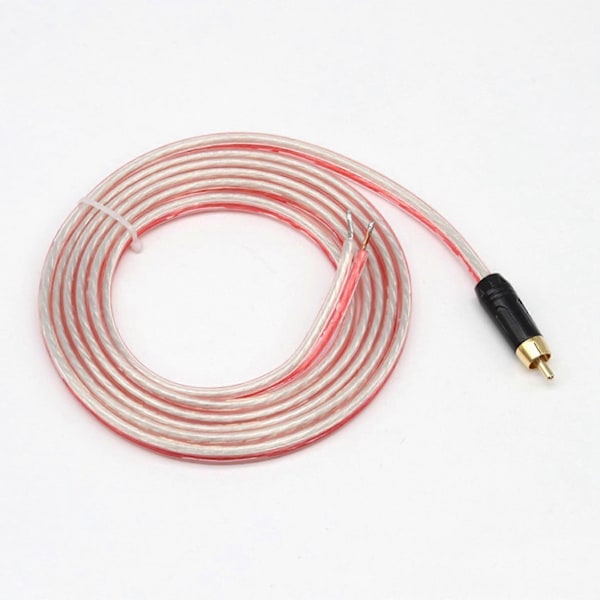 Udskiftnings-Reparationshøjttaler Bare Tråd Kabel 5ft Med RCA Stik Til Afskallede Ender