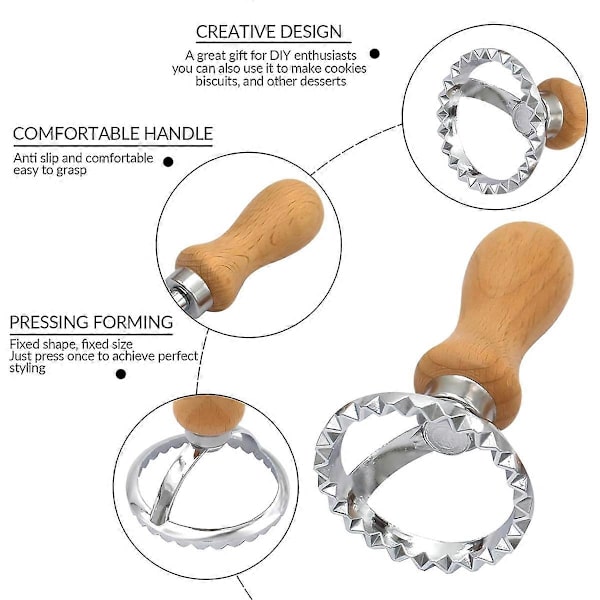 Julkakestämplar - Festlig cirkulär design för julkakor
