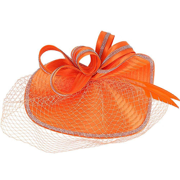 Fascinator Hatt Hodebånd Teselskap Hatt Sjarmerende Hårpynt Hårstyling Hodebånd