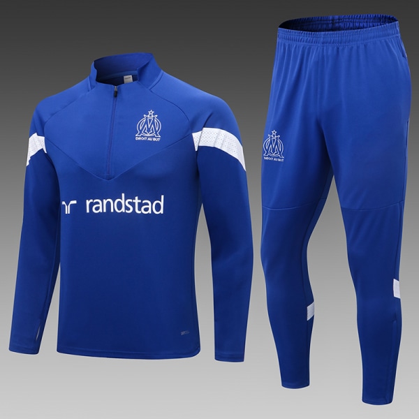 22-23 ny säsong Marseille långärmad jersey träningsdräkt blue M