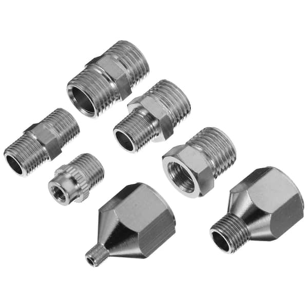 1 Set/7 st Luftborstadapter Snabbkoppling Koppling för Luftborstslang