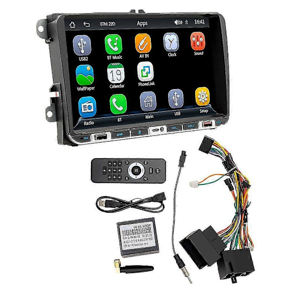 2 Din 9 tommer Carplay Radio Bil Tooth Mp5 Afspiller Android-auto Tf Usb Fm Modtager 2usb Char