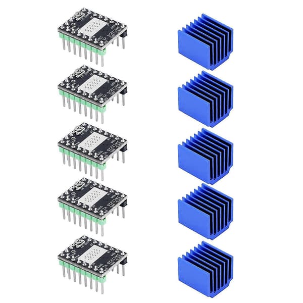 5 stk. Mks Tmc2226 V1.0 Stepper Motor Driver Stepstick Mute Tmc2209 Tmc2208 Uart 3d-skriverdeler for