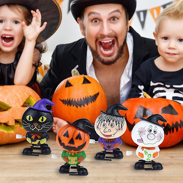 Halloween Uppdragbara Leksaker - Små Halloweenleksaker, Halloweenleksaker för barn, Sortiment av Uppdragbara Leksaker, Partygåva