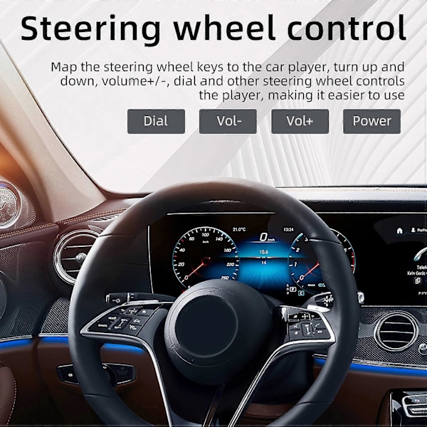 2din 7-tommers bilradio med Carplay Autoradio-mottaker berøringsskjerm Tooth Fb Hd Mp