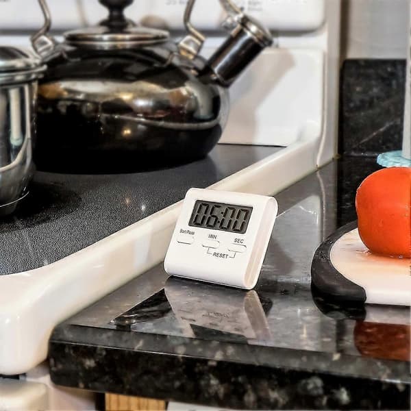Digital LCD Display Køkken Madlavning Bage Timer Høj Alarm Nedtælling Op Ur