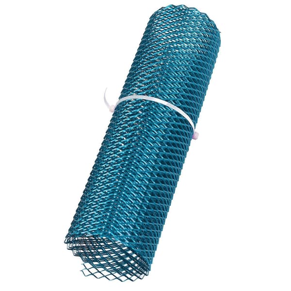 Bil Front Senter Grill Rombeformet Mesh Stabil Struktur Aluminium Universal Passform for Biler Blå