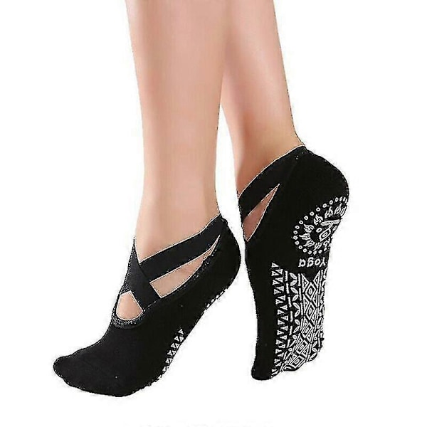 Naisten sukat, liukueste, baletti, liikunta, fitness, tanssi, voimistelu Black 3Pair