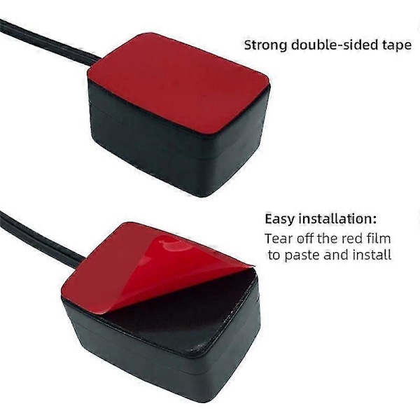 2 stk. Bil Momentary Switch Dobbeltsidet Klæbende Montering Overflademontering 12v 24v Trykknap