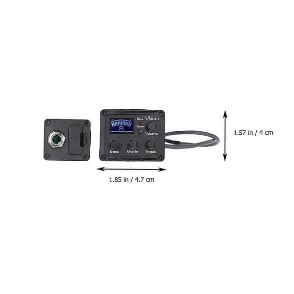 Ukulele Piezo Pickup EQ Forstærker til Ukulele LCD Display Tuner 3-Bånds EQ Equalizer
