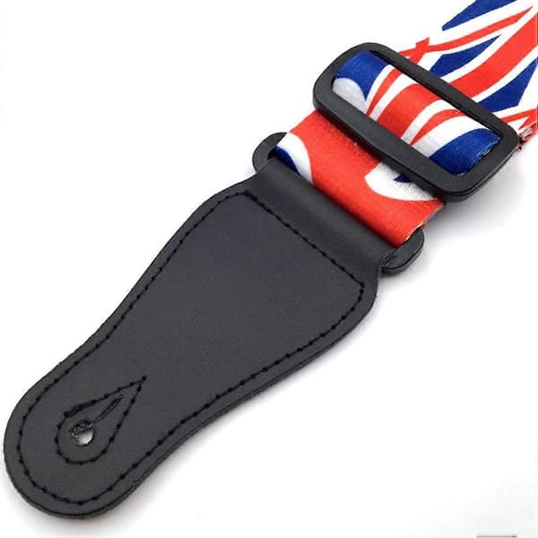 1 st Unik Gitarrrem Union Flag Axelrem Elektrisk Basrem Justerbar Gitarrslinga för Män Kvinnor