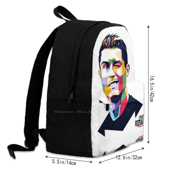 Cristiano Ronaldo tonårsryggsäck Laptop resväska Christian Drawstring Bag