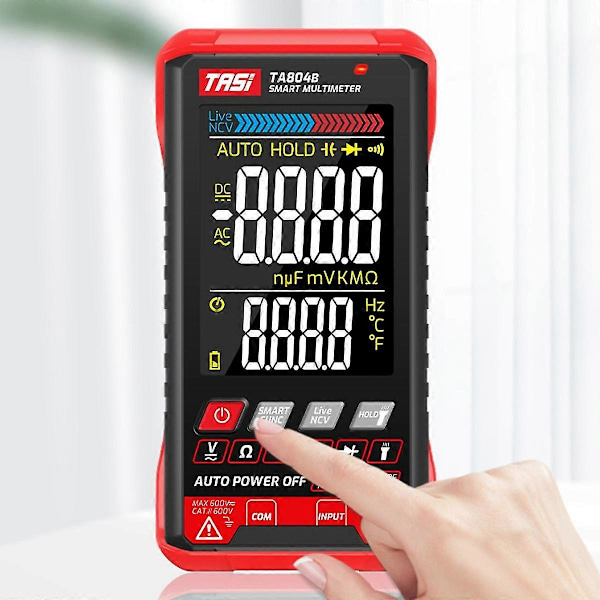 Ta804b Digital Multimeter Automatisk Testare Multimeter HD Färgskärm Ultratunn Intelligent Ohm Ncv Vol