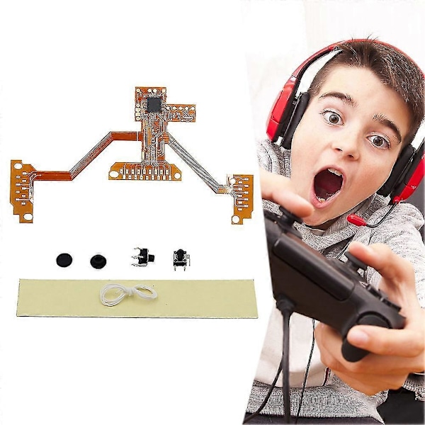 Ps4 vanhan version ohjaimen sarjatuli-kaapeli, itseasennettava sarja 2 napilla ja tarroilla, nopea tulitus