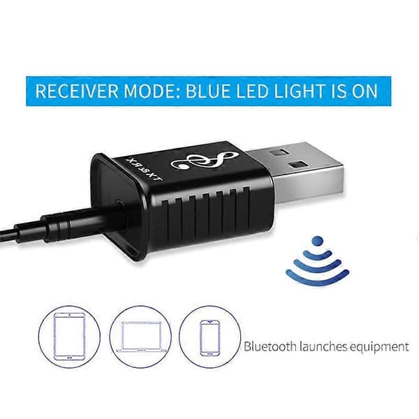 Bærbar 2 i 1 Sender Audio Receiver Bluetooth-kompatibel 5.0 Adapter til PC Laptop