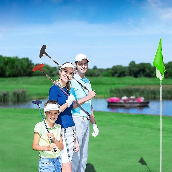 3-osainen sisäänvedettävä golfputteri vasen- ja oikeakätisille, golfharjoitteluvälineet kannettava matkaputteri