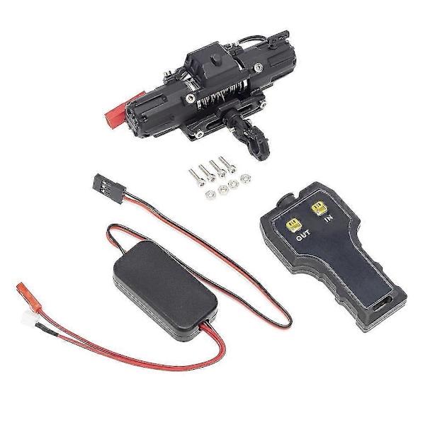 Dubbel S Automatisk Vinsch Trådlös Fjärrkontroll System För 1:10 RC Crawler Bil Axial Scx10 90