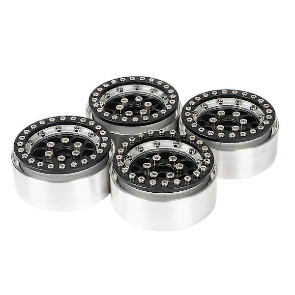 4st 1.9 Tum Aluminium Beadlock Hjulnav Hjul Fälg För 1/10 Rc Crawler Bil Axial Scx10 Trx4 Rc4wd