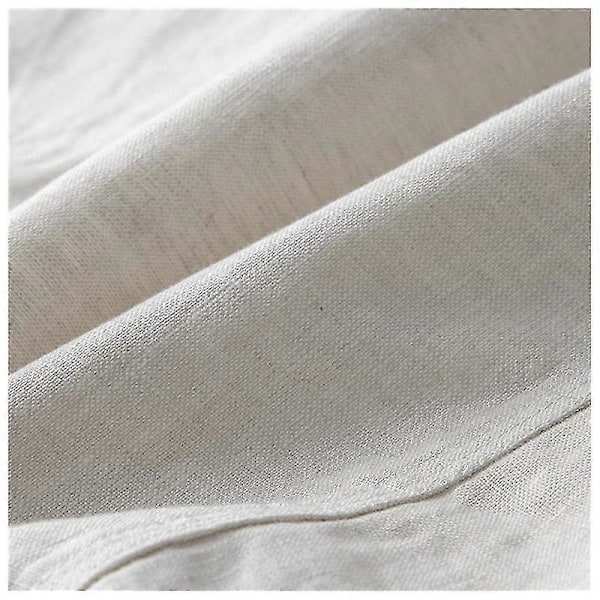 Miesten pellavablazer kevyt takki kaksinappinen White 3XL