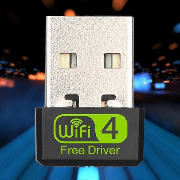 USB 2.0 Wi-Fi Mottaker Sender 150Mbps 2.4GHz Anti-interferens Wi-Fi Dekning Gratis Driver Trådløs Signalmottaker Mini Nettverkskort for Laptop D