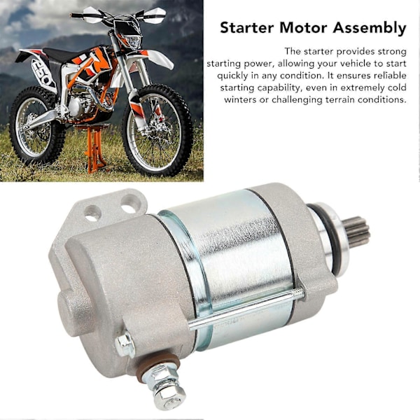 12V Motorsykkelstarter 55140001100 Sterk Kraft Elektrisk Motorstartermotor Passer for 200 EXC 250 EXC 300 EXC 250 R