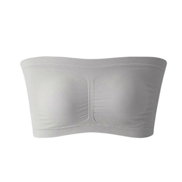 Ultimate Lifter Joustava Olkaimeton Rintaliivi, Irrotettava Pehmustettu Bandeau-toppi, Koko 8-XL, Beige Grey 2XL