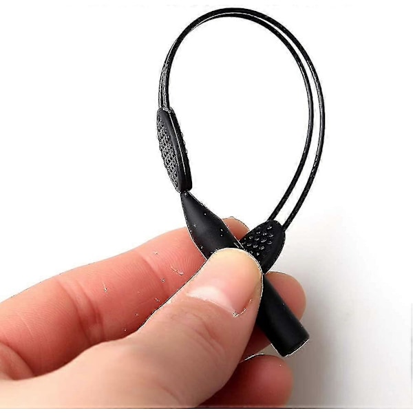 2-pack Solglasögonhållare Rem, Sportglasögonrem Med 4 St. Öronkrokar Halksäker Sportglasögonhållare, Justerbar Universal Glasögonlina F