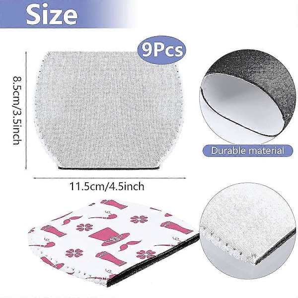 5 st Sublimering Blank Vinglas Ärm Neopren Vinglas Ärm Sublimering Neopren Isolator C