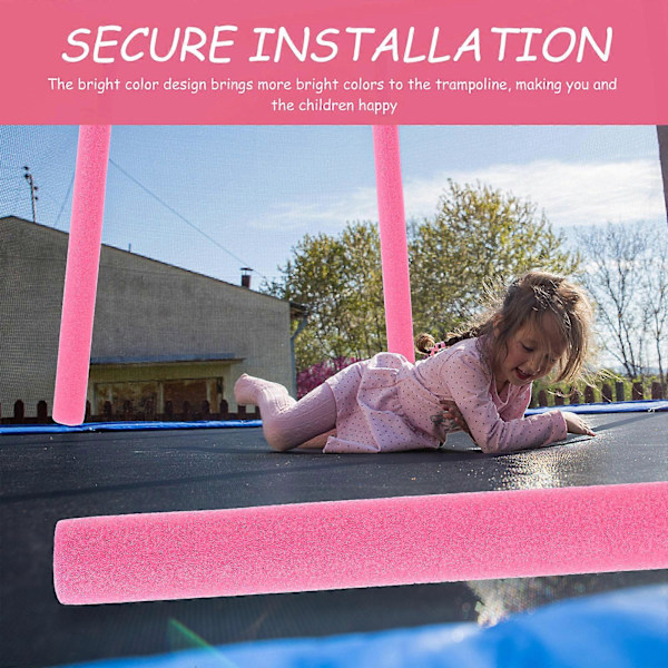 10 st Trampolinstolpskydd Anti-kollisionsrör Trampolinstolpsskydd Stolpskydd
