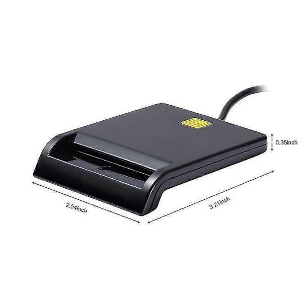 Usb-älykortinlukija Dni Atm Ic Iso 7816 luokka A, Ab ja C -yhteensopiva, yhteensopiva Windows-, Linux- ja Mac Os -käyttöjärjestelmien kanssa