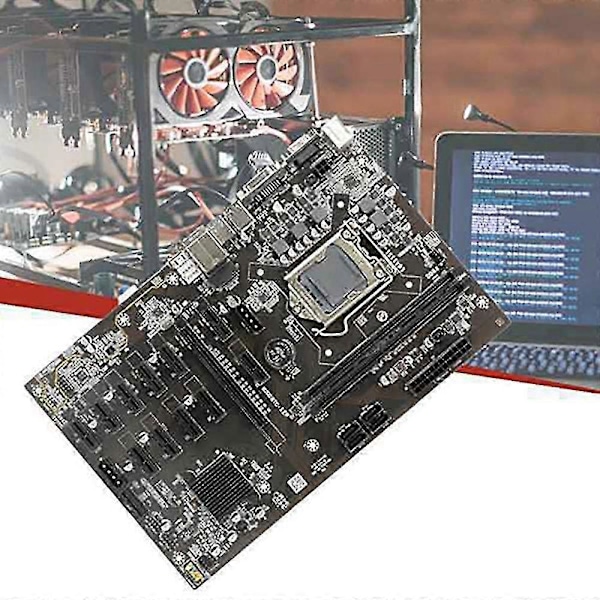B250b Btc Louhintaan Tarkoitettu Emolevy Lämpötahna+kytkinkaapeli+sata-kaapeli 12 Pci-e Paikkaa Lga1151 Ddr