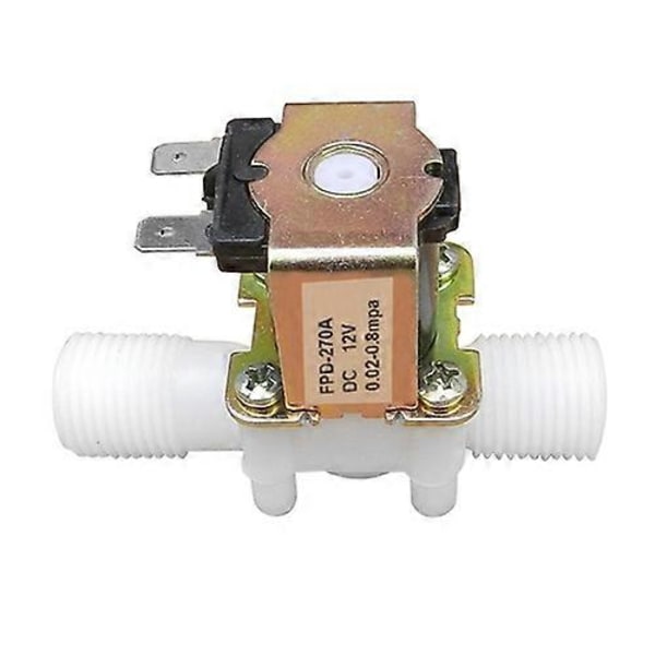1/2 tum 12V Magnetisk N/C Elektrisk Magnetventil Vatten Luft Inloppsflödesbrytare