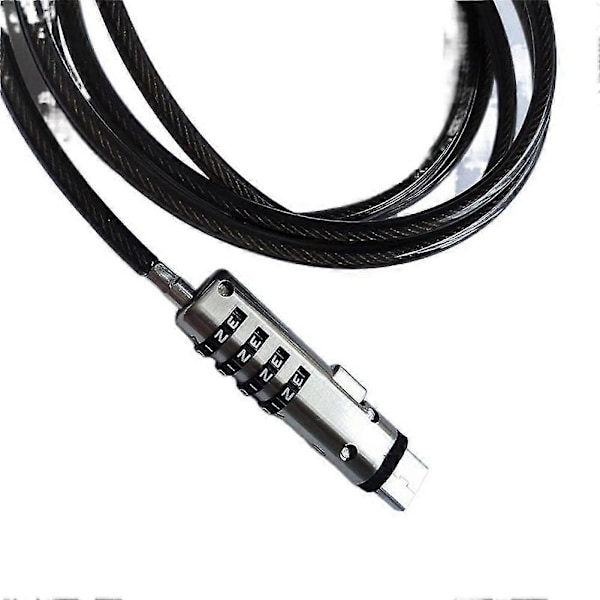 2st USB Laptop Kombinationslås USB 4-siffrigt Kombinationslås För PC La