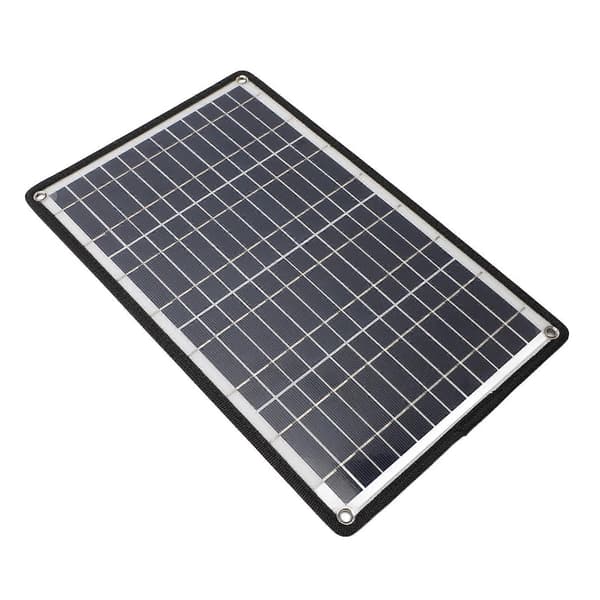 12W 5V Bærbart Solcellepanel Effektiv Dobbel USB Solcellepanellader for Mobiltelefon Nødlys Solvannpumpe