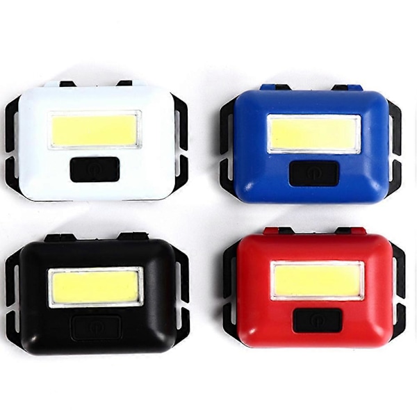 LED-pannlampa för utomhusbruk, vandring, nattcykling, fiske, svart