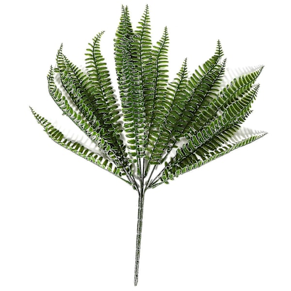 7 Grene Grøn Kunstig Plante Blomster Persisk Blad Blomst Kontor Hjem Have