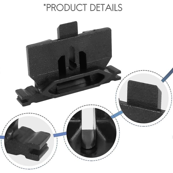 10 stk. Hårklipper Erstatning Plasttunge Passer Magic Coldless Clip For 8148/8159