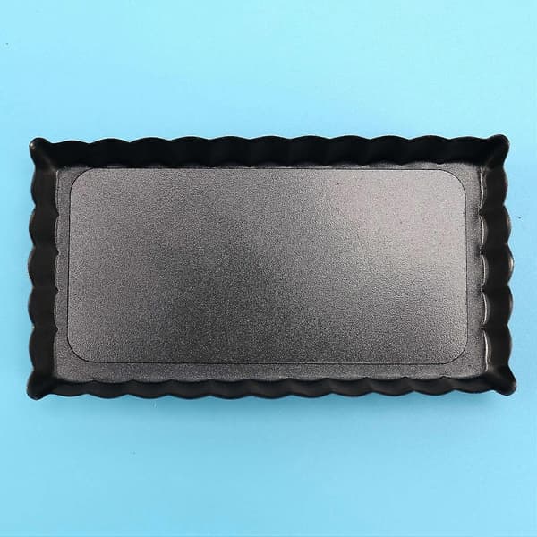 Rektangulær Non-stick Kakeform Mini Terteform Mini Paiform Avtakbar Bunn Nonstick Quiche Former Tung