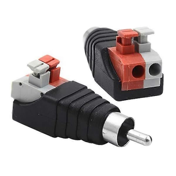 1 Par Universal Højttalerledning Kabel til Audio Han RCA Jack Stik Adapter
