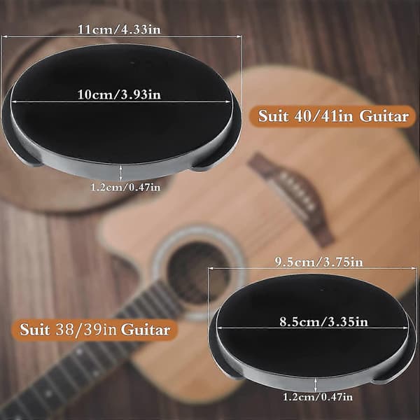 6st Gitarr Ljudhålsskydd, Gitarr Ljudhålskydd, Gitarr Dämpare Baksida Ljudhålsskydd För 38 39 40 4