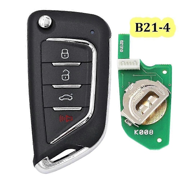 5kpl/erä B21-4 Kd900 Kd900+ Urg200 Mini -x2 4-painikkeinen kauko-ohjattava auton avain