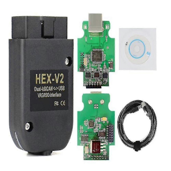 Vag Com 22.3.1 Obd2 Scanner Hex V2 Vagcom Auto Diagnostikverktyg Obd Usb Wi. Hex V2 Vag Usb V22.9 V22.10 Atmega162 Ftdi 5054 V23.3(gratis)